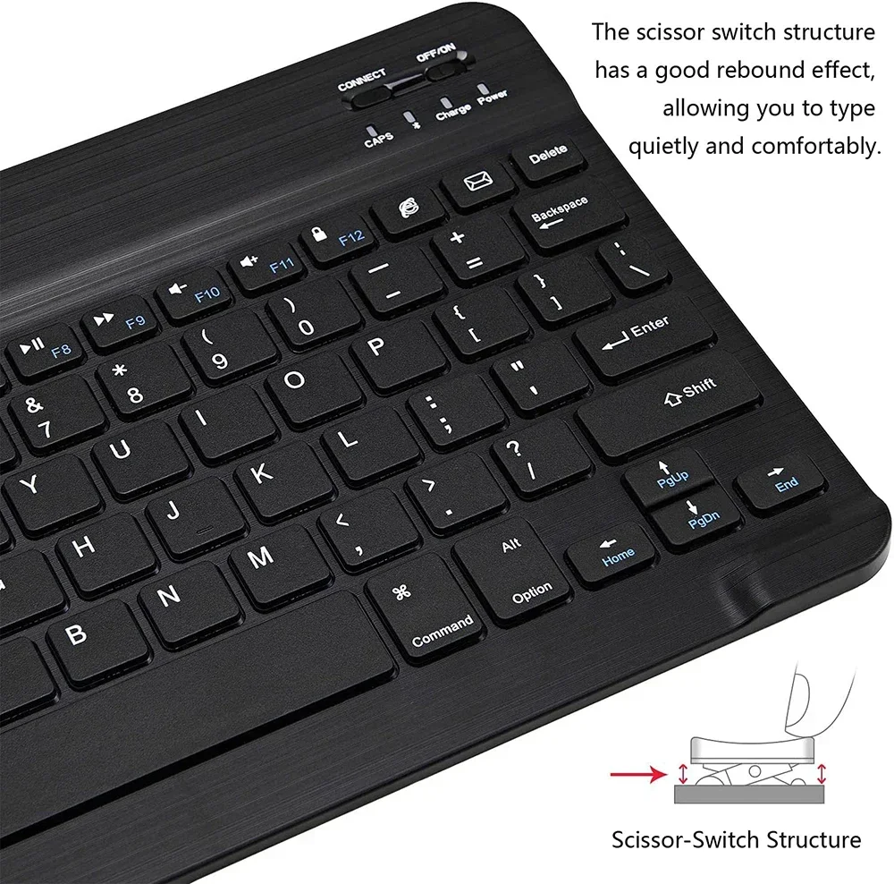 Global version Mini Bluetooth Keyboard Wireless Keyboard Rechargeable Keyboards For IOS Android Windows 10 Inch For Phone Tablet