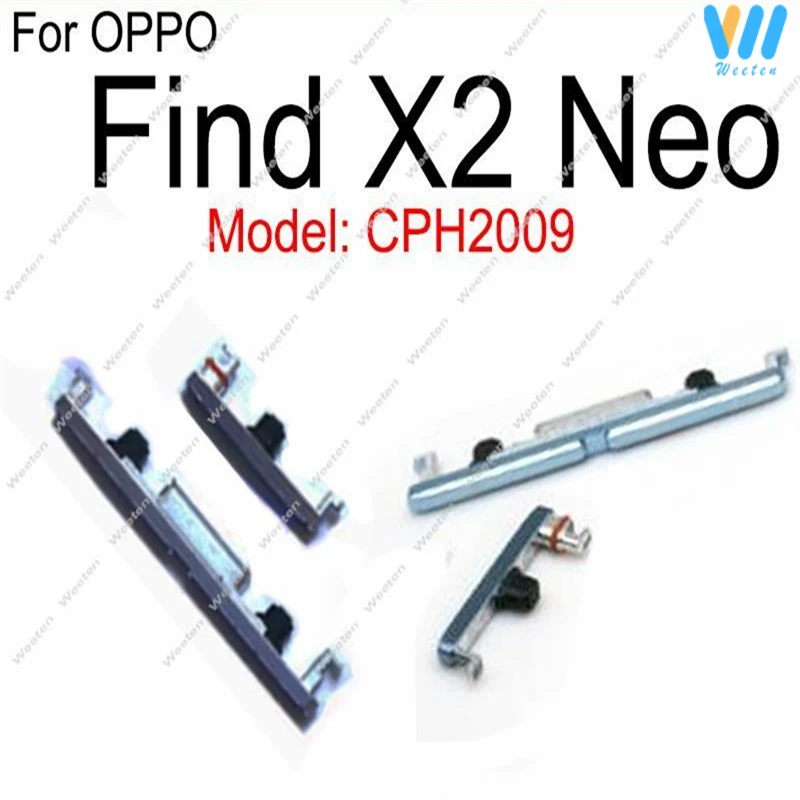 Power Volume Buttons For OPPO Find X X2 Pro X2 Lite X2 Neo ON OFF Power Volume Side Keys Small Buttons Replacement Repair Parts