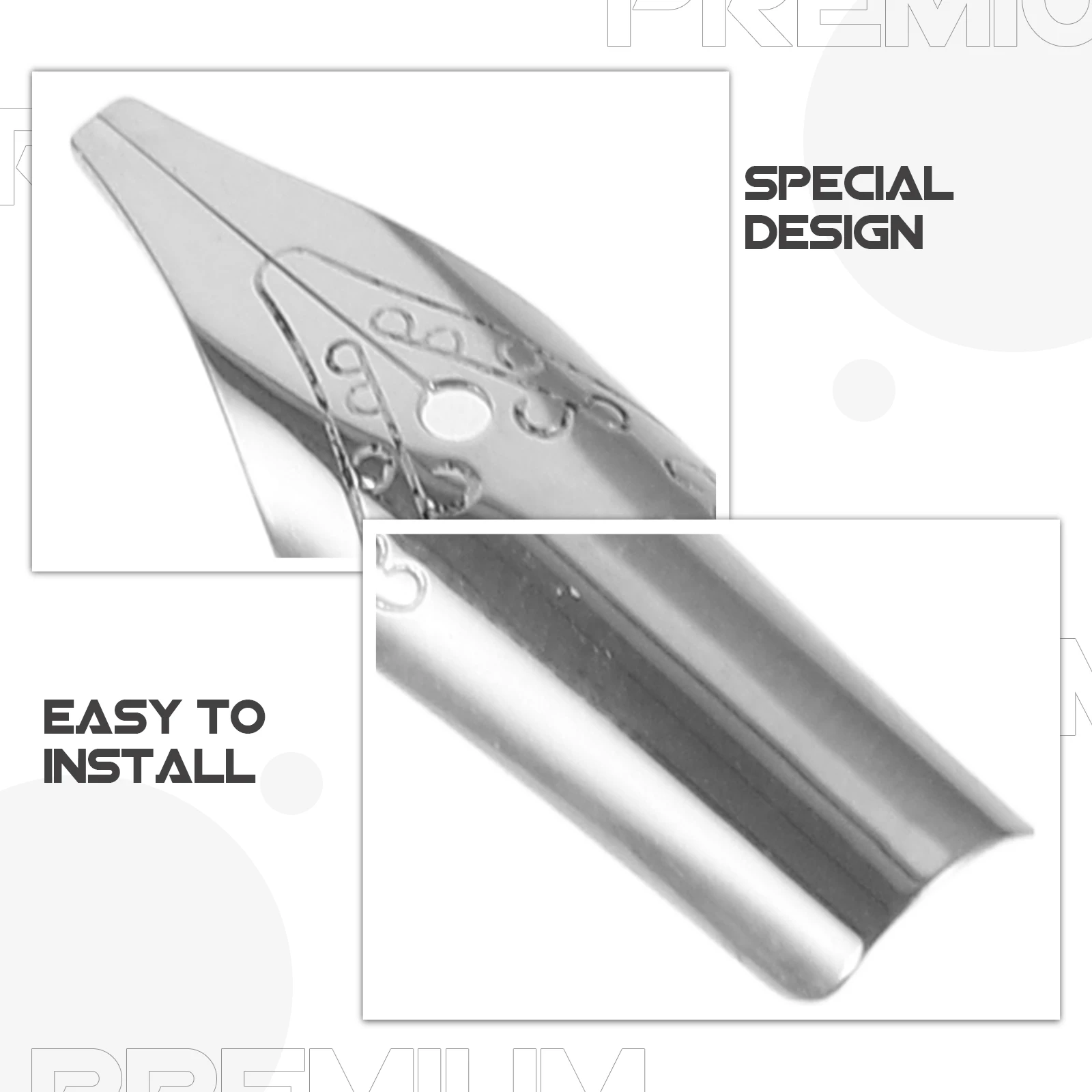 

20pcs Steel Pen Nibs Replacement Metal Nib For Fountain Pen Calligraphy Writing Students Stationery Fine Tip Universal Tips Tool