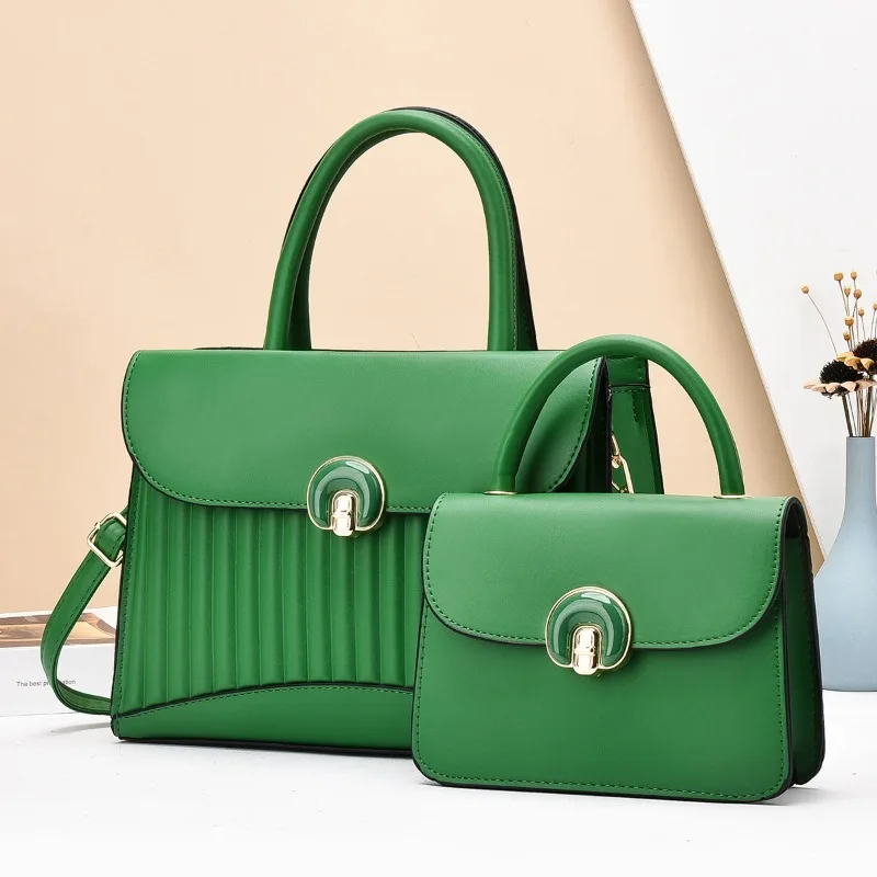 

Женская роскошная сумка большой вместимости, комплект из 2 предметов ручной работы, модная сумка, женская сумка на плечо, офисная сумка, праздничная дорожная сумка