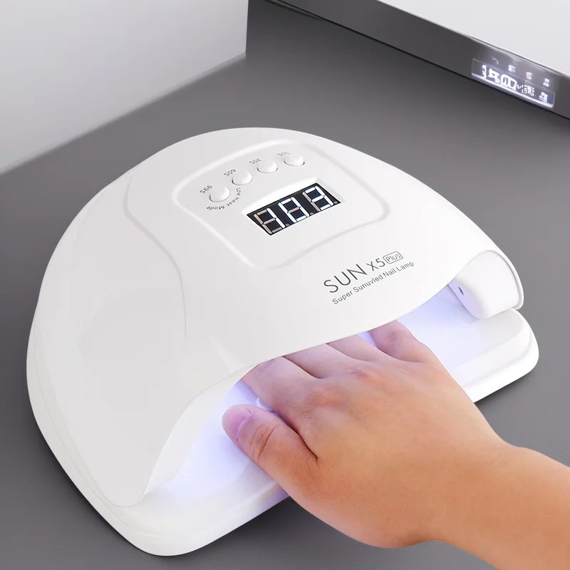 

120/150/220W High Power UV LED Nail Lamp Fast Cure Salon Dual Sensor For Gel Manicure Pedicure Tabletop For Women Holiday Gift