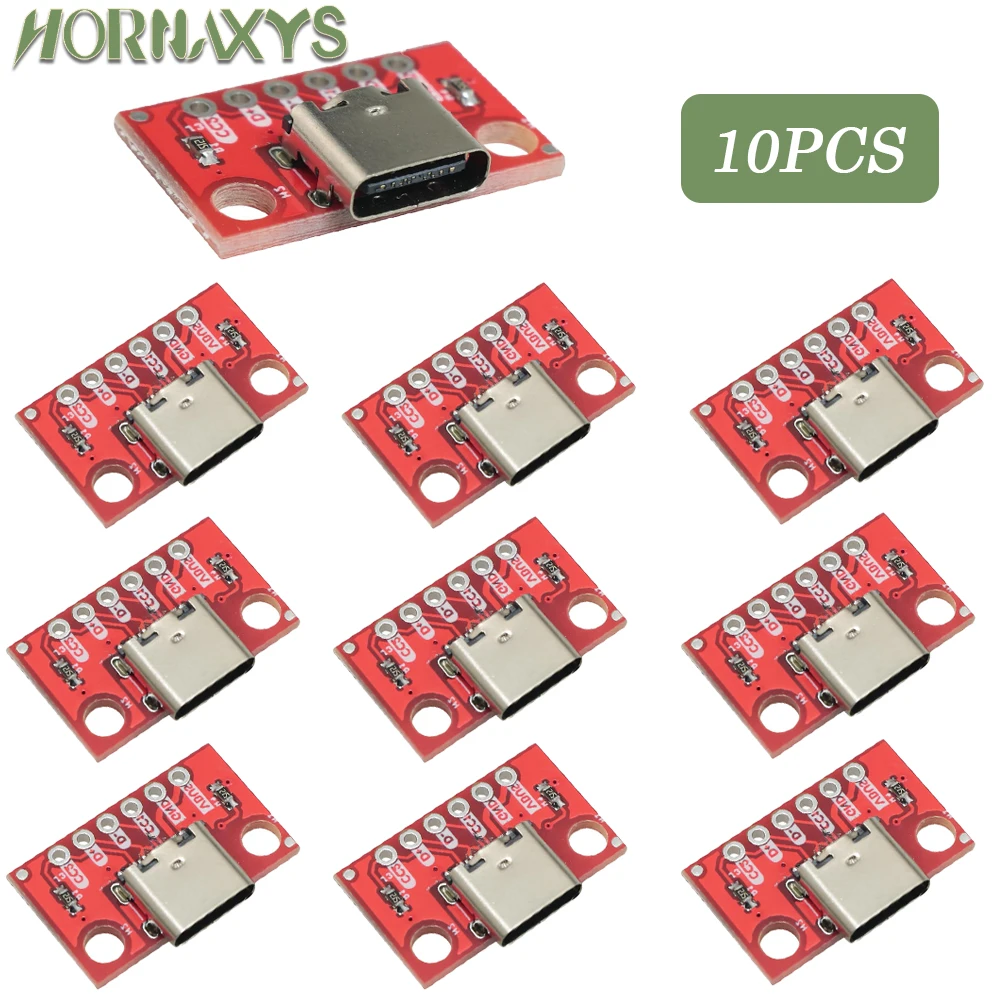

10pcs TYPE-C Test Board USB3.1 16P To 2.54 High Current Power Adapter Board NEW