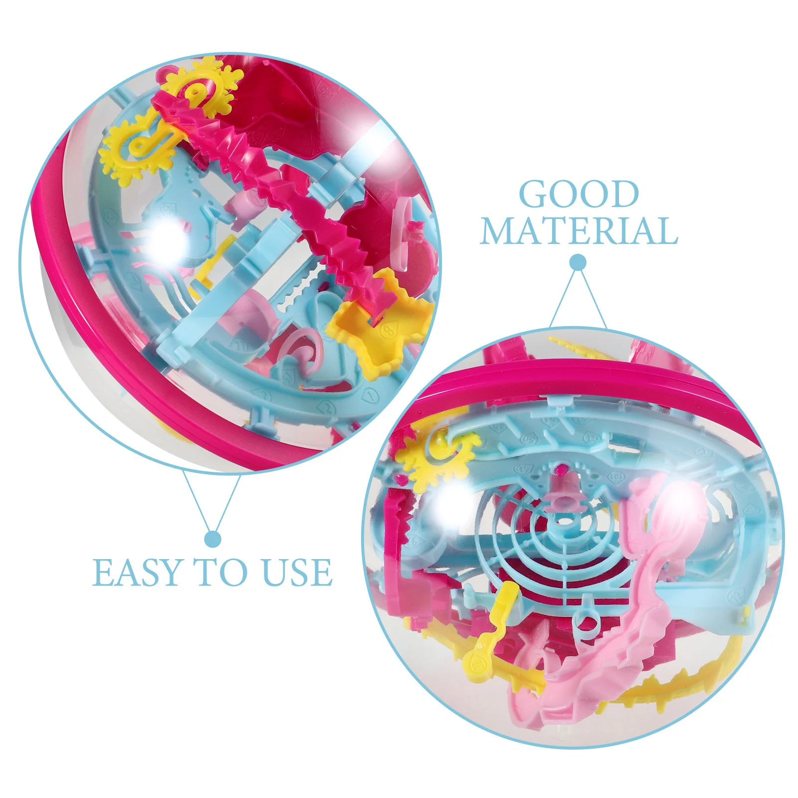 3D Maze Puzzle Ball Fine Craftsmanship Cognitive For Kids Adults Educational Game Interactive Sphere Challenge Learning