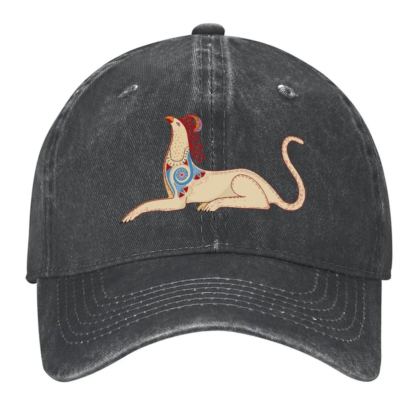 

Minoan Griffin from the Knossos Throne Room Fresco Baseball Cap Luxury Cap Sunscreen Custom Cap Luxury Woman Men's
