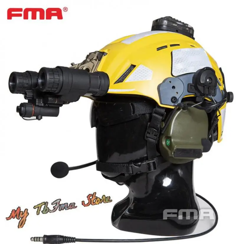 FMA EX SAR Helmet Visor Tactical Rescue Helmet Fire Adjustable Safety Emergency Helmet Lightweight TB1452