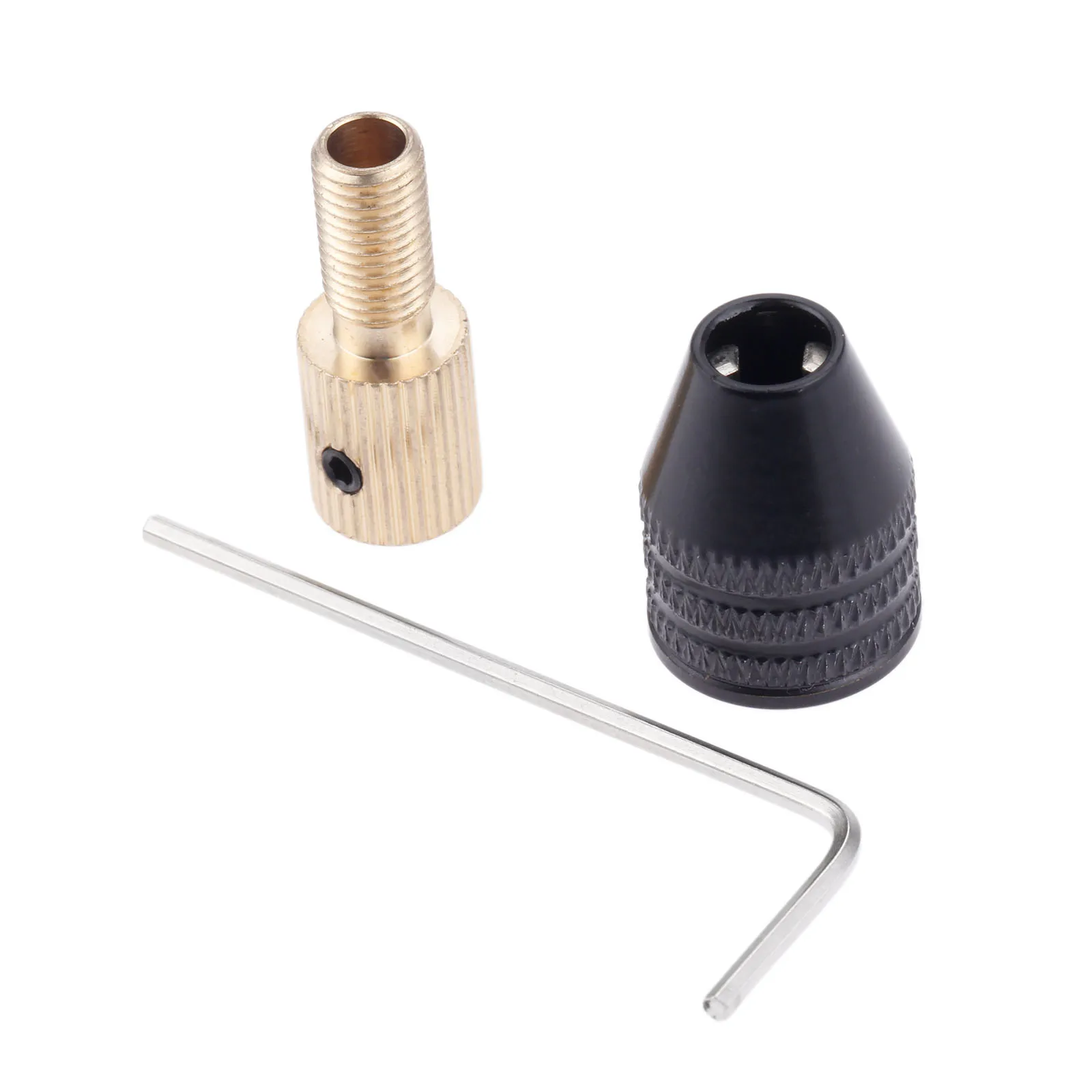 DRELD 3pcs/set 0.3-3.4mm Universal Electronic Drill Bit Mini Drill Chuck Collet Tool Set with Drill Hand Power Tool Accessories