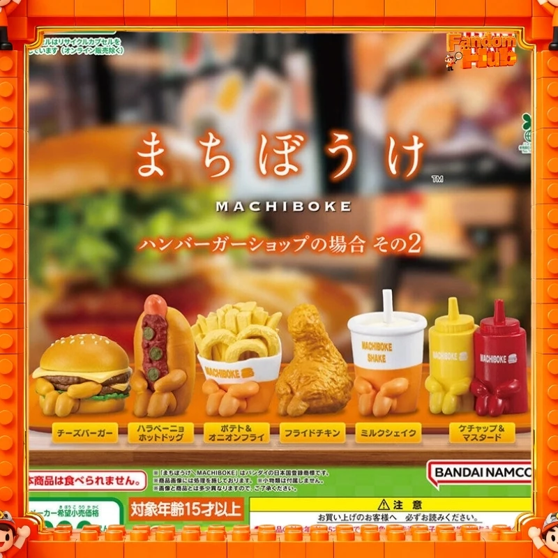 

НОВЫЙ орнамент Bandai Fast Food для ожидания, том 2,2-мини-миби, сыр, гамбургер, мексиканская модель хот-дога, игрушка, подарок для фанатов