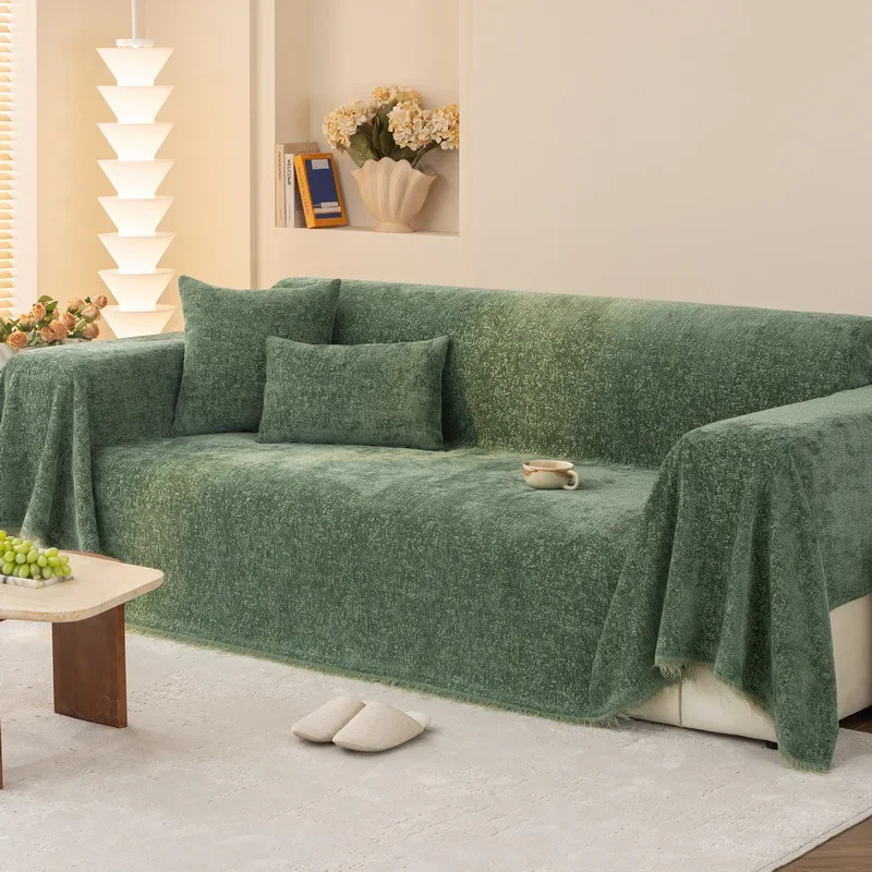 Thick Chenille Sofa Towel All Inclusive Modern Geometric Tassel Four Season Universal Couch Cover Sofa Blanket