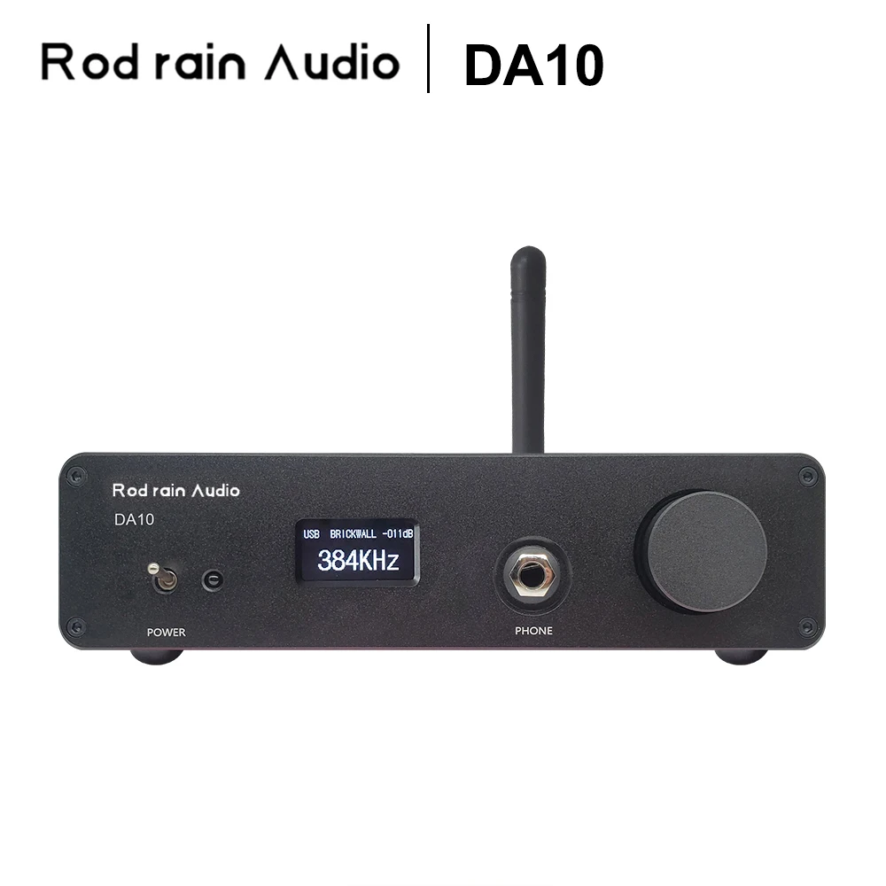 Rod Rain Audio DA10 Dual ES9038Q2M ЦАП QCC3084 Bluetooth LDAC DSD512 Аудиодекодер TPA6120 Усилитель для наушников