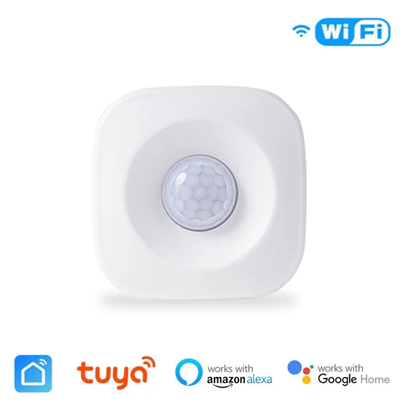 Tuya WIFI Smart PIR Motion Sensor Smart Life APP Wireless Home Automation System Detector Movement Sensor Via Alexa Google Home