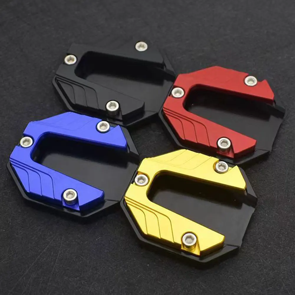 2023 New Bicycle Kickstand Extender Motorcycle Anti-Slip Bracket Scooter Extension Foot Pad Support Plate Motorbike Accessories