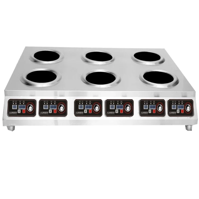 Ofen konkaver gemahlener Topf Huhn Multi-Augen-Induktionsherd Sechskopf-Auge 3500 W hohe Leistung