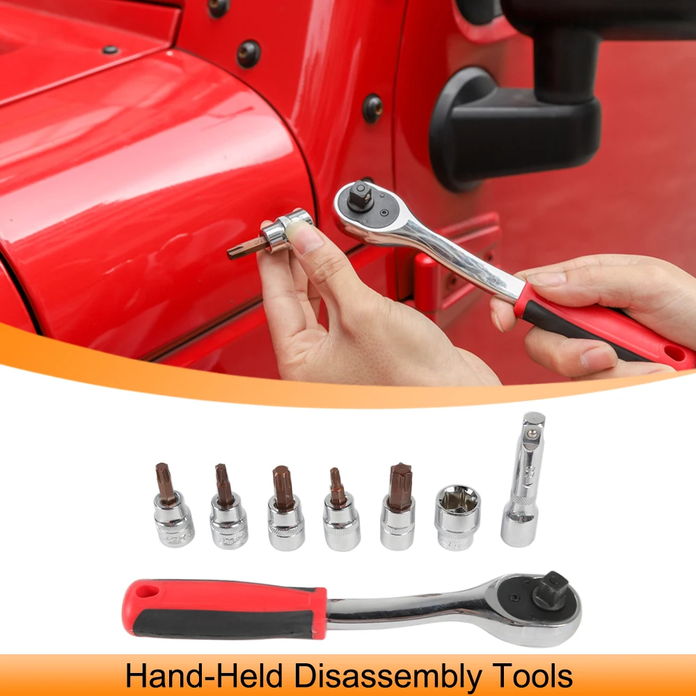 

Car Hand-Held Disassembly Tools Screw Demolition Remove Wrench Replacement Tool Kit for Jeep Wrangler JK JL 2007+ Accessories