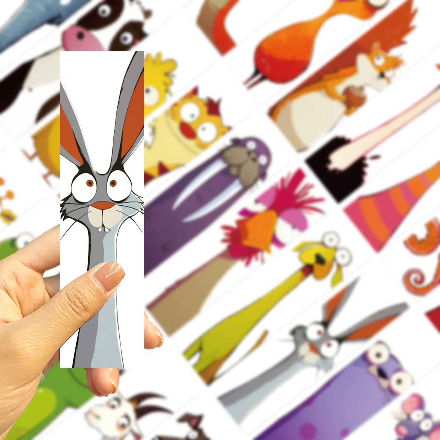 30pcs Funny Animal Bookmarks Cartoon Reading Pages Book Labeling Decoration Students Creative Gifts DIY Page Bookmarks