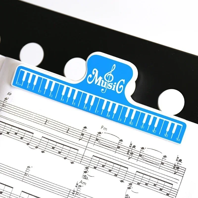 1 Pack Colorful Plastic Music Sheet Clip Book Paper Clip for Guitar Violin Piano Player Multi-function Spring Clip 15cm