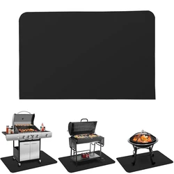 Double Layer Fiberglass Fireproof Flame-Retardant High-Temperature Resistant Fireplace Mat for Wooden Floor Protection