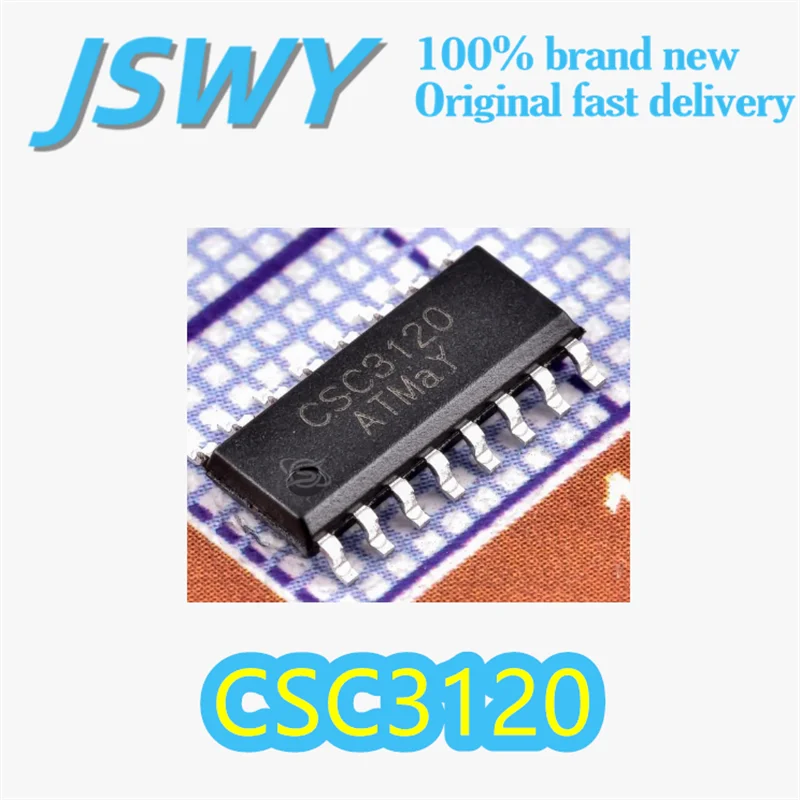 

(5/50 pieces) CSC3120 Original Silk-Screen 3120 Package SOP16 Audio Amplifier Gate Driver Chip High-Fidelity Audio Amplifier