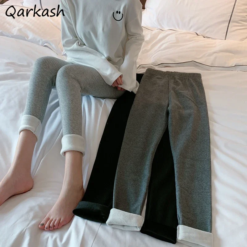 

Леггинсы женские с высокой талией для фитнеса бесшовные женские для бега длиной до щиколотки однотонные новые повседневные популярные толстые мягкие уютные