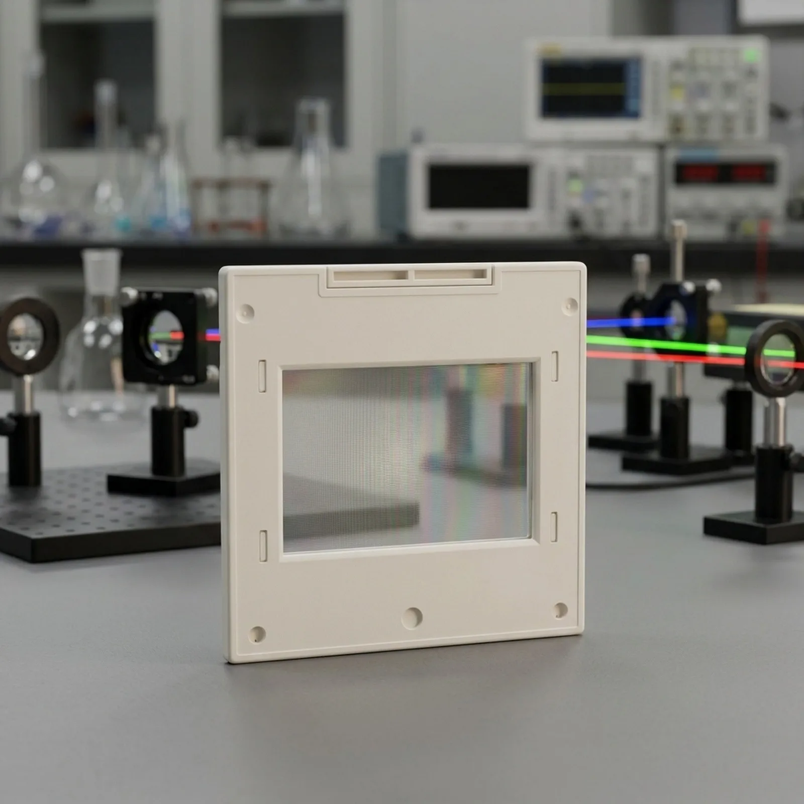 Transmission Diffraction Grating 50-1600 Lines/mm 2mm PET Optical Spectrometer For Spectroscopy Teaching Lab Experiment Tool