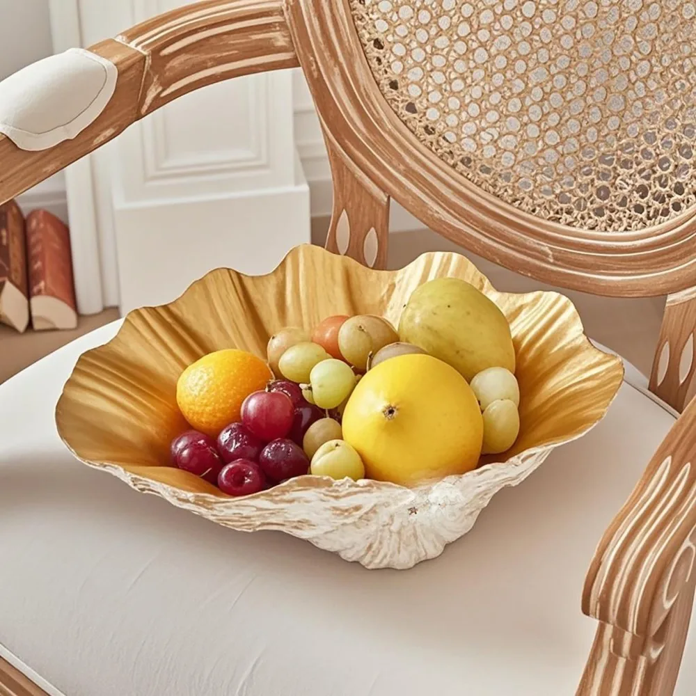 Декоративная чаша из искусственной ракушки, ракушка из смолы для домашнего декора, средиземноморское украшение для детской комнаты, конфеты и фр.