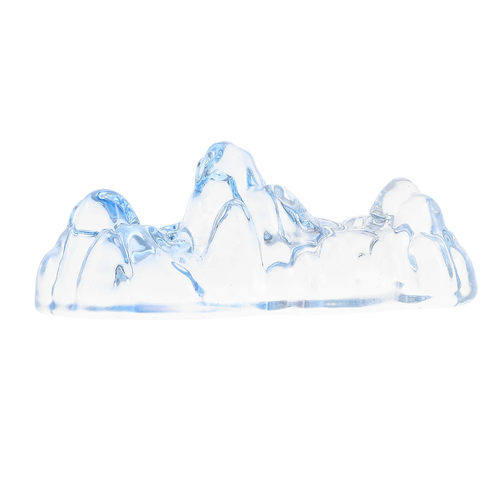 

Crystal Glass Calligraphy Brush Holder Paperweight Mountain Design Paper Stabilizer Art Supplies Writing Brush Rack Creative