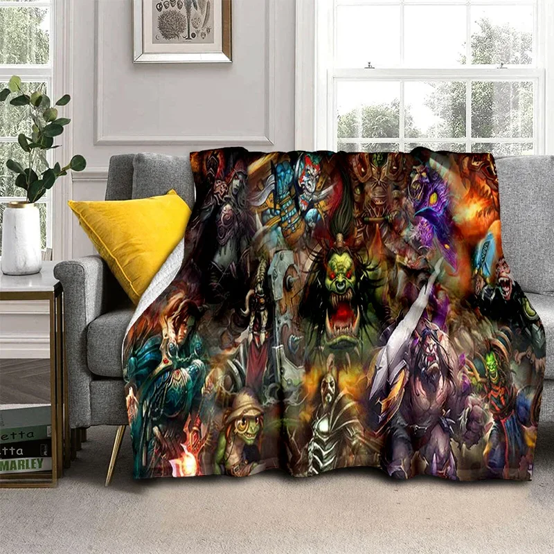 

WOW Game World of Warcraft Gamer HD Blanket,Soft Throw Blanket for Home Bedroom Bed Sofa Picnic Travel Office Cover Blanket Kids