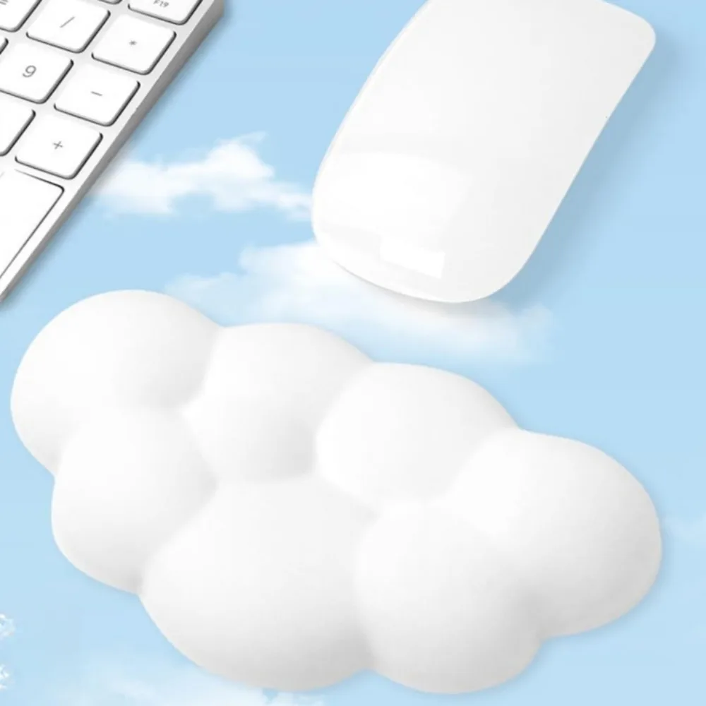 Tastatur-Cloud-Handgelenkauflage mit Memory-Schaum-Handgelenkstütze/Kissen aus weichem Leder zum einfachen Tippen und zur Schmerzlinderung im Büro