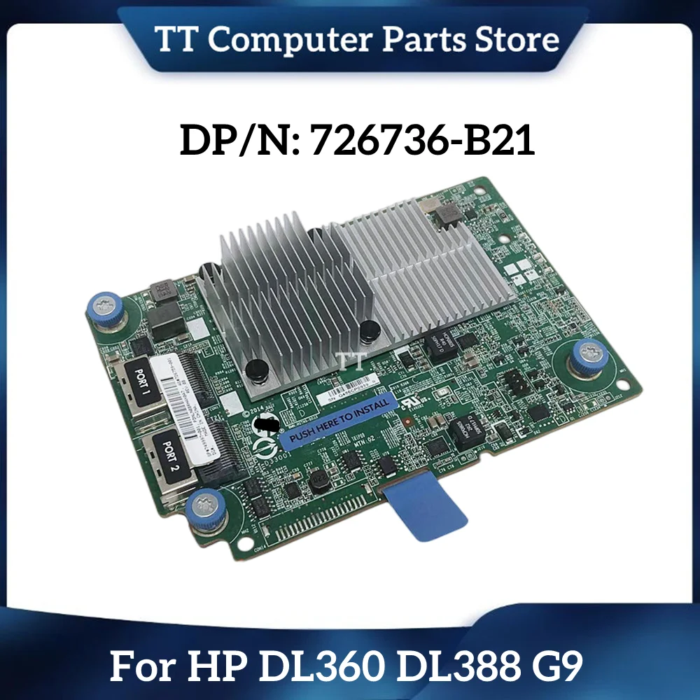 TT Original P440AR Raid Card with 2G Cache FBWC 726736-B21 749796-001 878643-001 For HP DL360 DL388 G9 Server Fast Ship