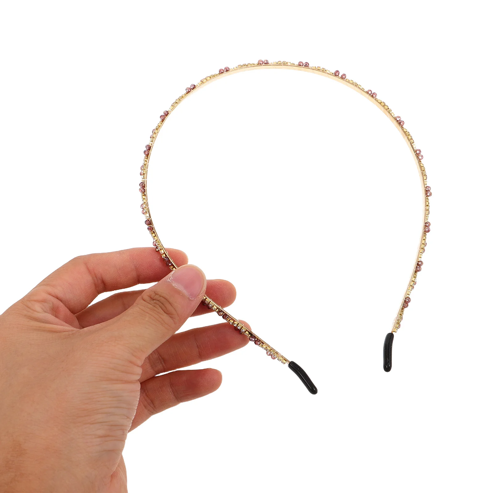 

3Pcs Simulated Crystal Rhinestone Headband Thin Elegant Hair Accessory for Wedding Bridal Party Sparkling Decorative Hairband