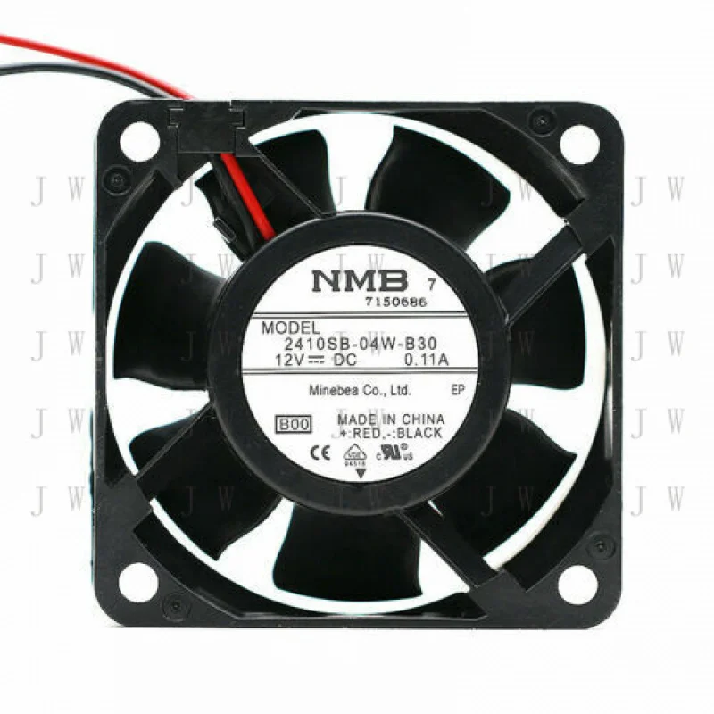 DDJ FOR NMB 2410SB-04W-B30 12V 0.11A 6025 6CM 2-pin double ball silent cooling fan