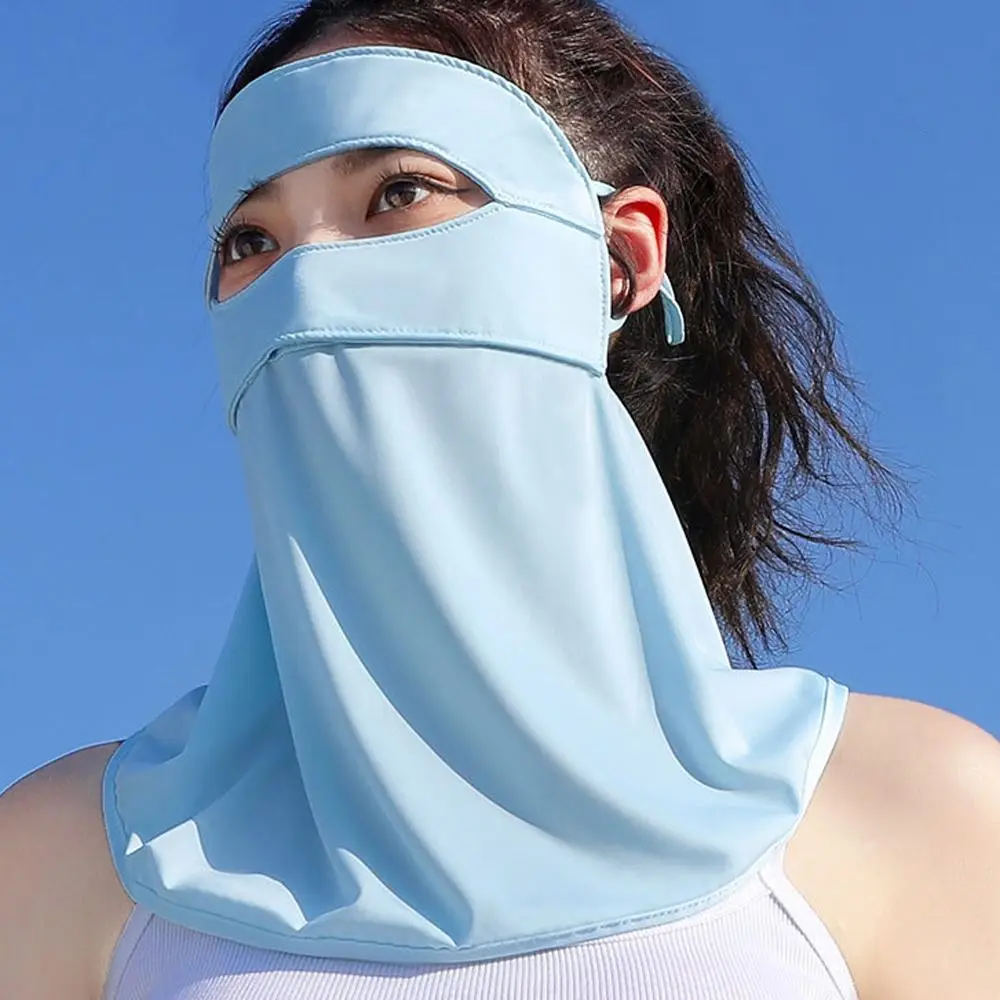 

Face Scarves Ice Silk Sun Protection Face Cover Summer Sunscreen Mask Face Gini Mask Men Fishing Face Mask Womne Neckline Mask
