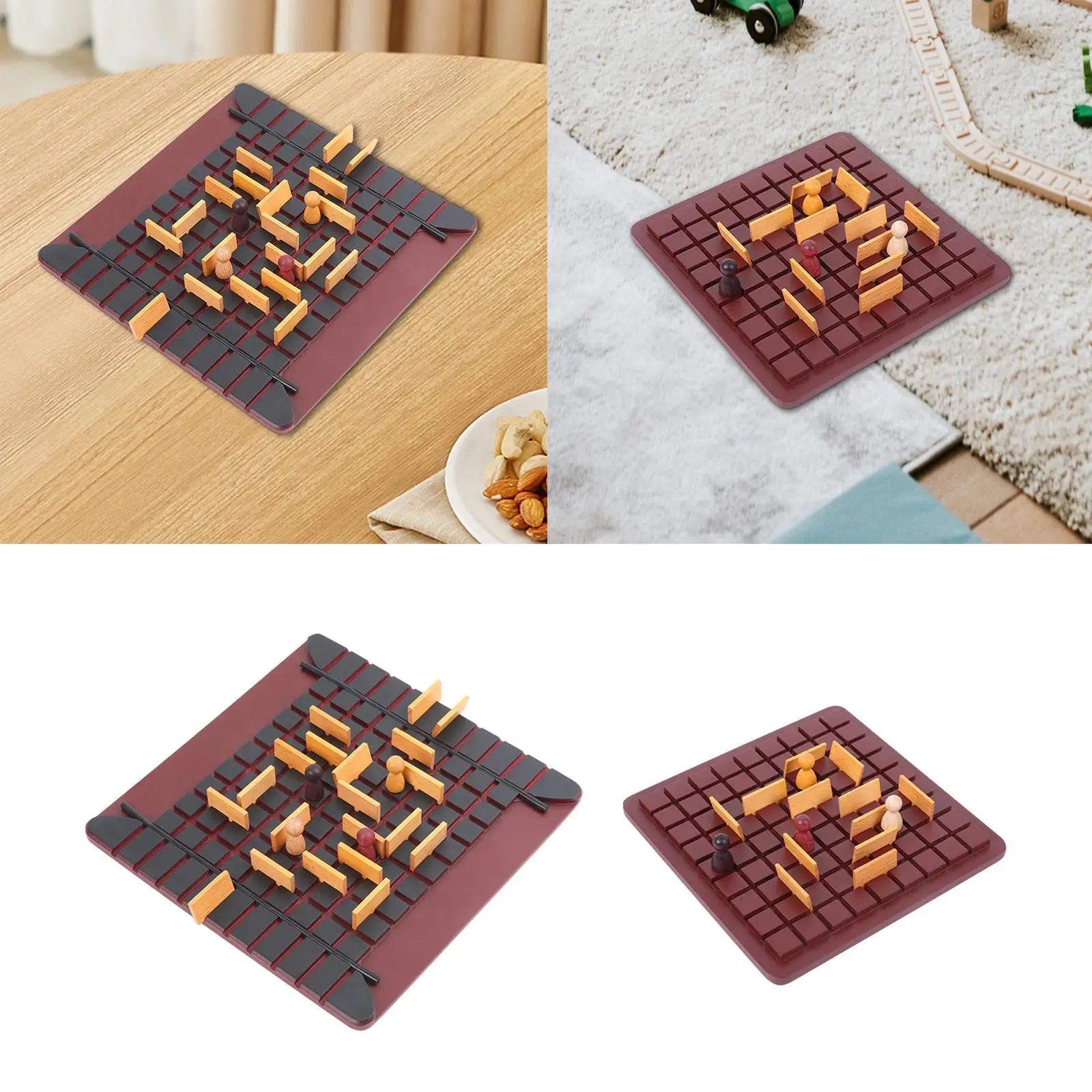 

Chess Board Game Logical Interactive Toys Wooden Puzzle Board Game Classic Strategy Game for Family Toddlers Preschool Travel