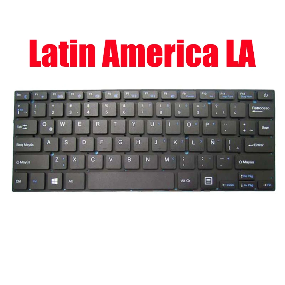 Latin America LA Laptop Keyboard MB27716023 XK-HS002 YXT-NB93-64 K3103 Black Without Frame New