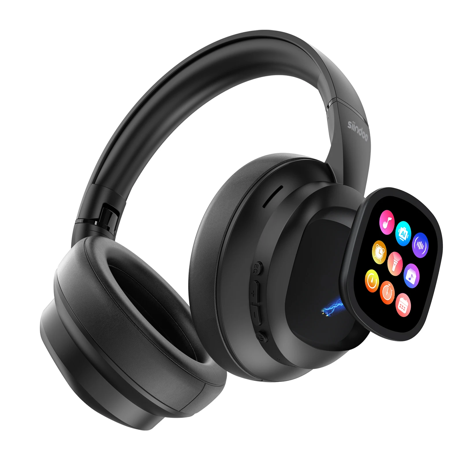 Siindoo casque sans fil avec écran tactile couleur détachable JH-822Plus Assistant AI fonction de traduction de Chat intelligent BT5.4