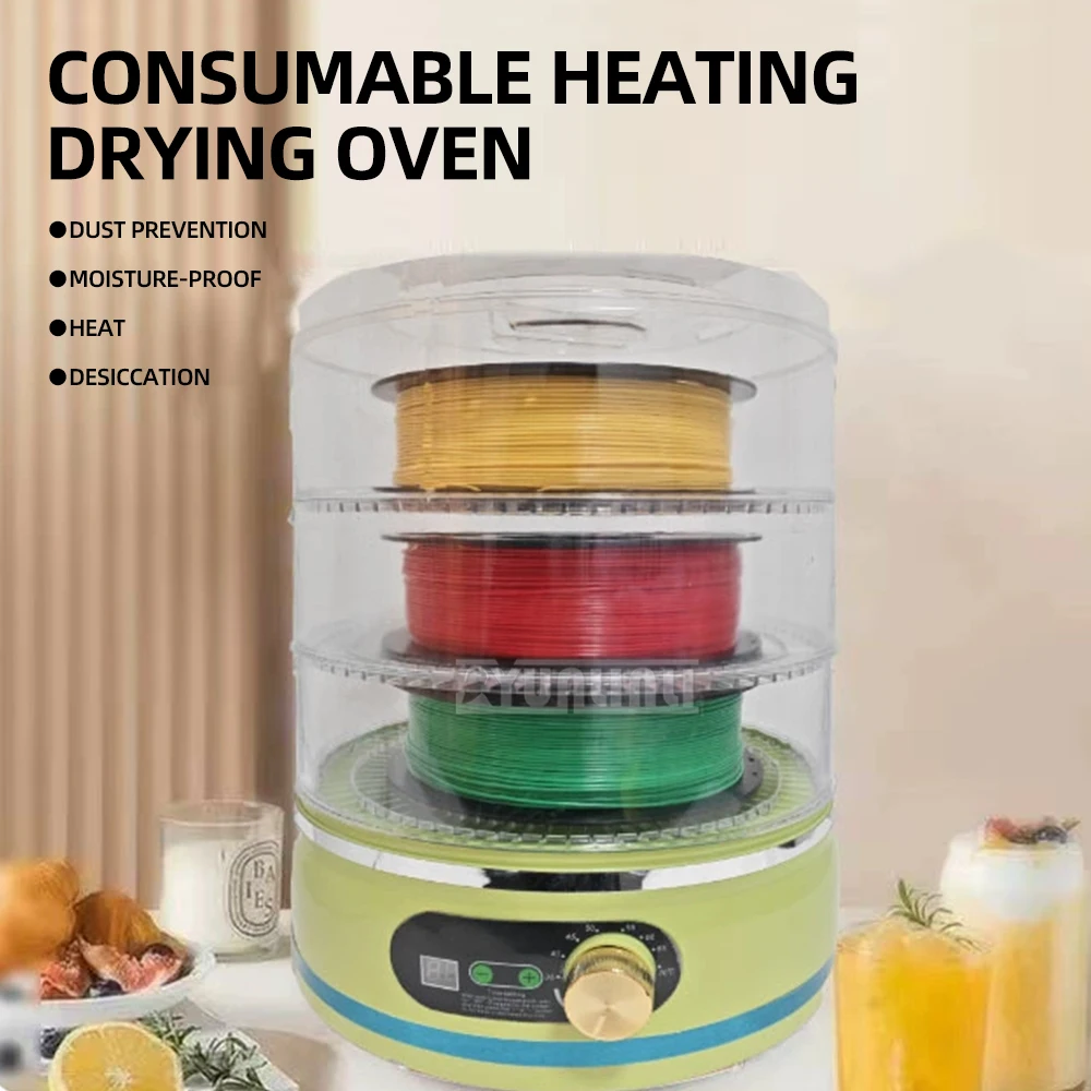 

Consumables Heating Drying 360 Degree Surround Heating for 3D Printer Materials Drying and Dehydrating Machine 3D-SX-08A