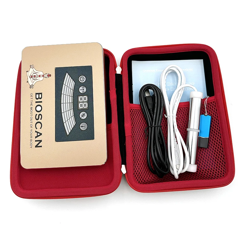 2025 محلل الصحة محلل الرنين المغناطيسي مع جهاز استشعار اليد تشخيص الجسم هدية