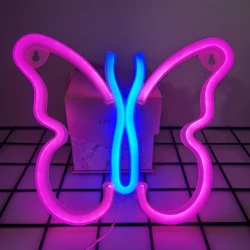 Butterfly LED light, USB or battery powered, bedroom wall, birthday party, wedding, Valentine's Day proposal decoration, gift