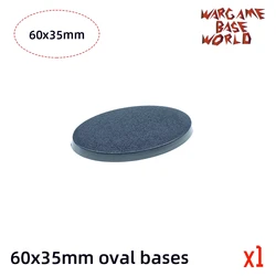 Wargame Base World - 60x35 Oval Bases For Wargaming