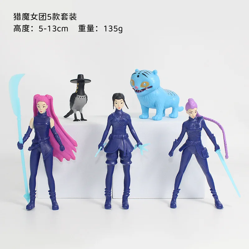 Anime Kpop Demon Hunters Figure Model Toy PVC Cartoon Gaming Peripherals Desk Decoration Collection Figures Model Toy For Gifts