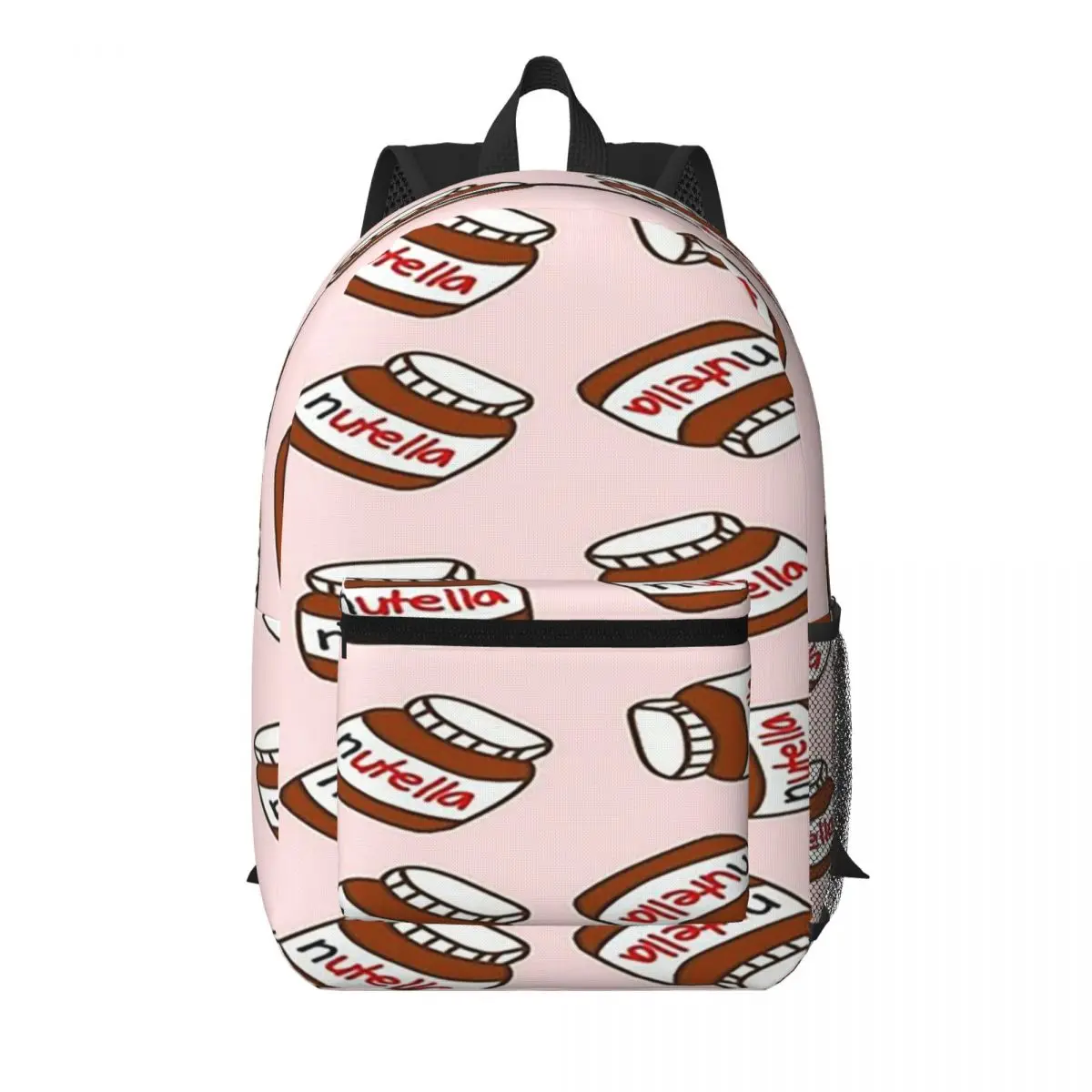 

Chocolate Cream Nutella Student Backpack School Bag Hiking Travel Daypack for Boys Girls Bookbag Shoulder Bags