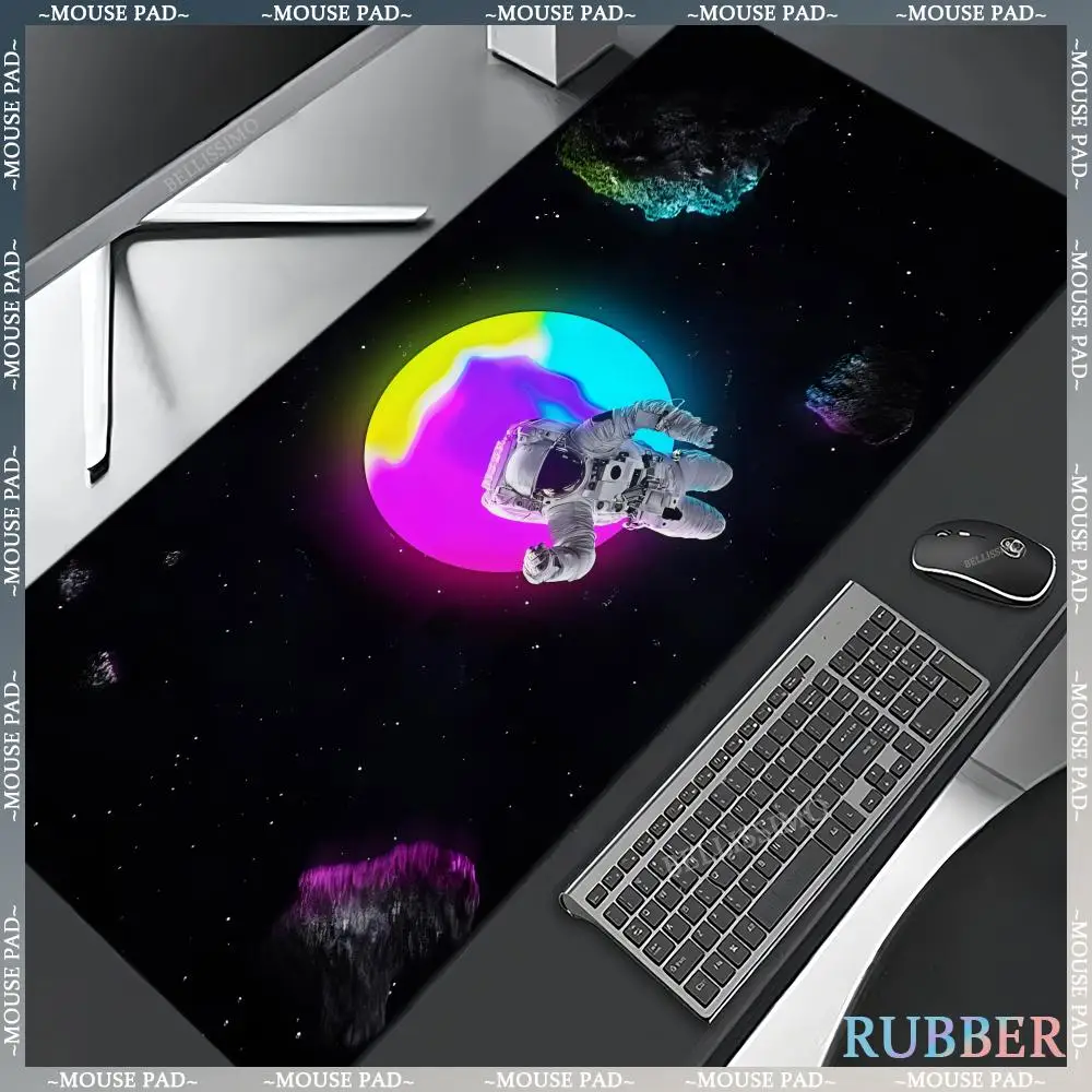 Extra Large Game Cartoon Mouse Pads XXL Cool Astronaut Non-slip Rubber Computer Pad Game Keyboard Accessory Pad Laptop Desk mats