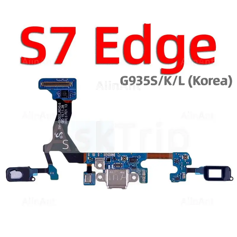 Bottom Dock USB Charger Mic Board Charging Connector Port Flex Cable For Samsung Galaxy S6 S7 Edge G920L G925L G930L G935L image 4
