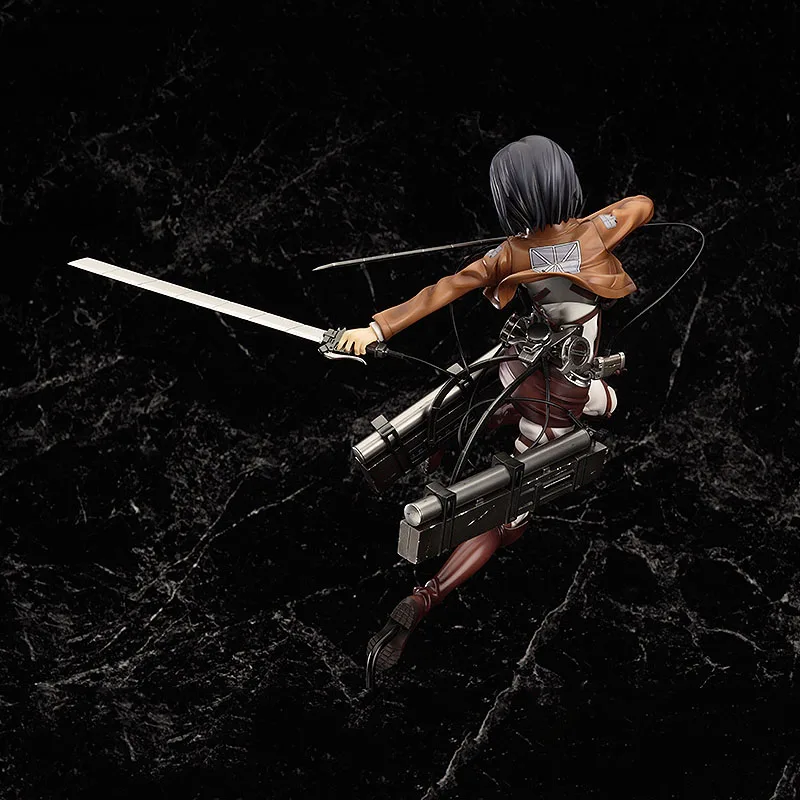 Genuine Original GSC Attack on Titan Mikasa·Ackerman PVC 1/8 28CM Action Anime Figure Collectible Model Dolls Statuette Ornament