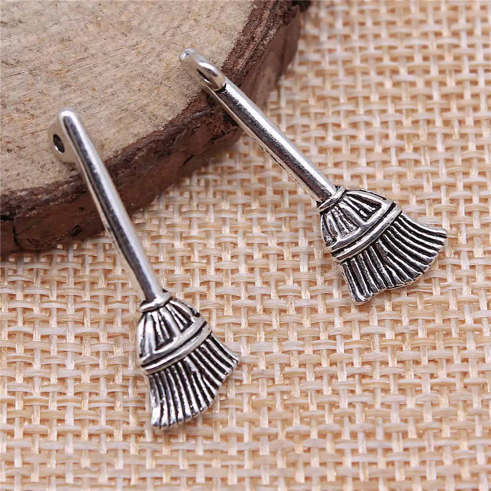 Charms For Jewelry Making Broom Charms Diy Materials 10pcs