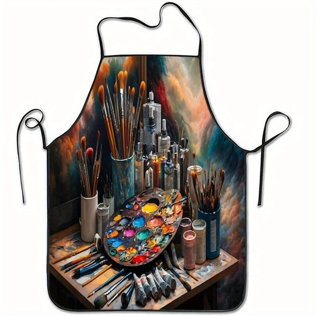 

An apron with a brush pattern, which is very suitable for kitchen work and household cleaning, is a holiday gift
