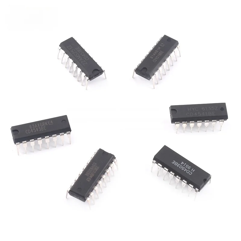 10 Stück Direktanschluss von CD4511/4503/4518/4541/4532/4543BE Latch-Decoder-Chips – Detail 2