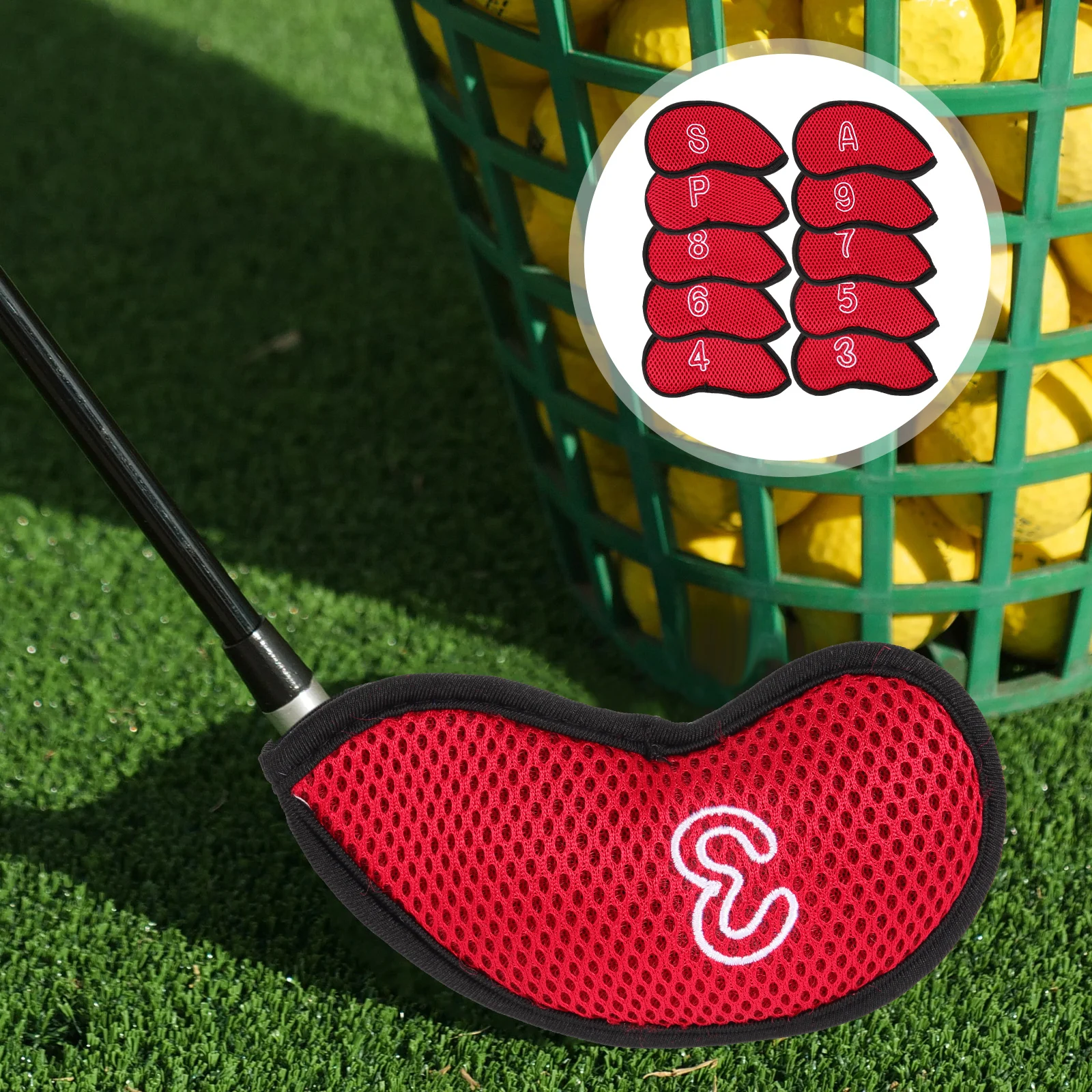 

10 Golf Covers Breathable Golfs Putter Covers Mesh Putter Protectors Head Rod Golfs Supplies Equipment Accessories