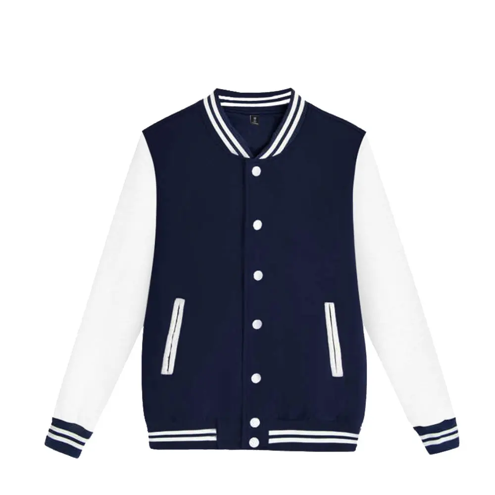 Pattern Custom Spring and Autumn Men\'s Pilot Baseball Jacket Couple Baseball Jacket College Campus Plain Casual Hanbok