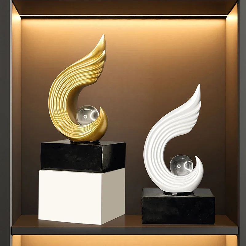Creative Crystal Resin Ornaments Wine Cabinet Decorations Living Room Home TV Cabinet Luxury Home Decoration Accessories
