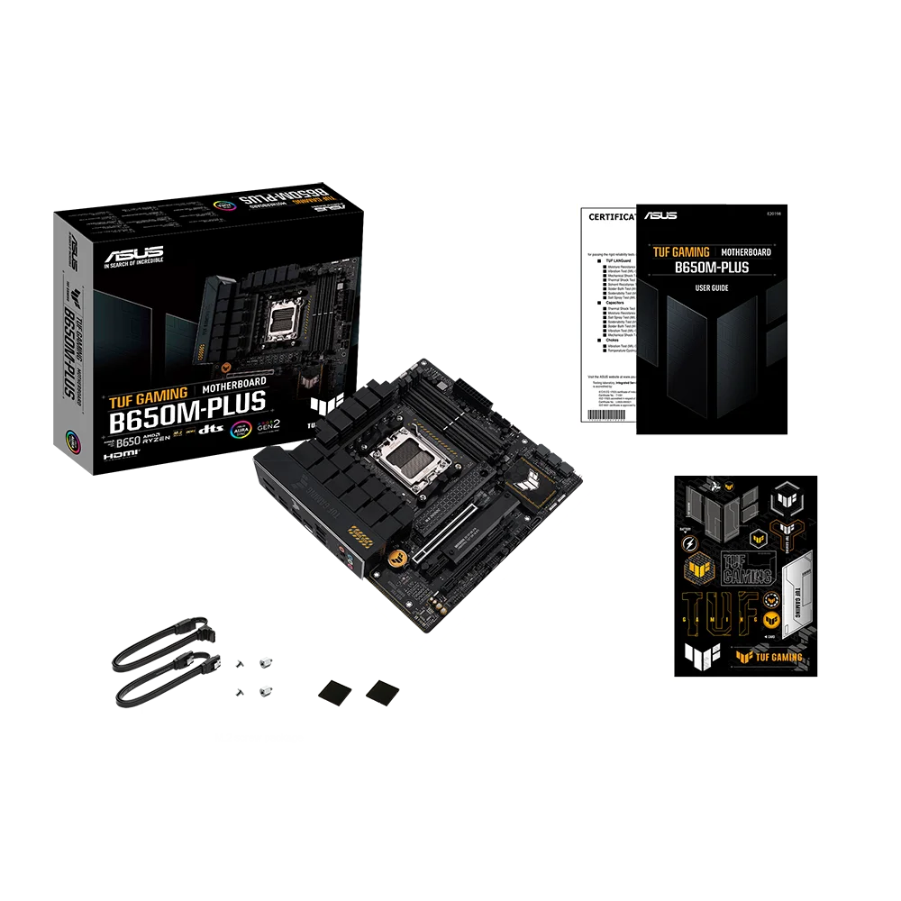 

ASUS TUF GAMING B650M-PLUS AM5 B650 USB3.2 GEN 2X2 MB Motherboard